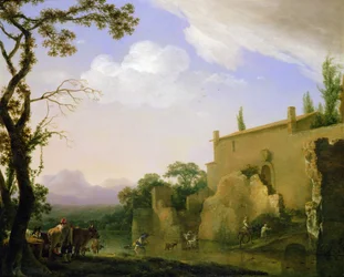 Ett italienskt landskap, 1600-talet